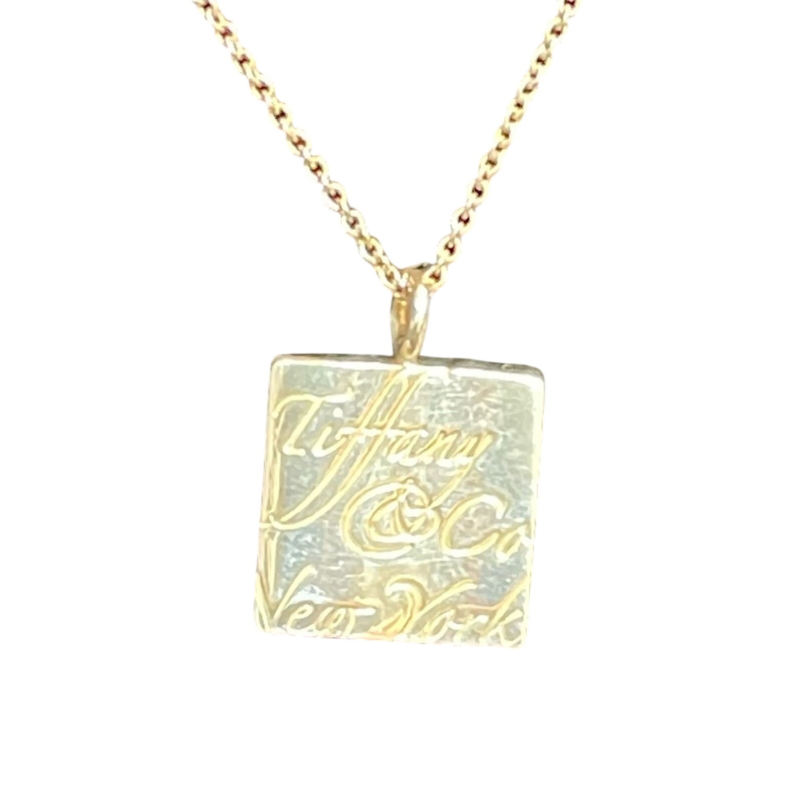 Tiffany And Co Notes Square 925 Sterling Silver Necklace 249$